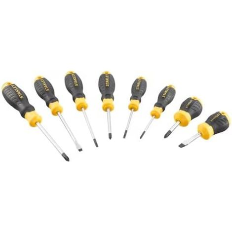 Stanley STHT16167-0 Satz mit 8 Schraubendrehern mit gepolstertem Griff (1/3)