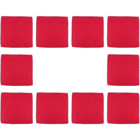 10 Stück 48 x 48 cm Polyester-Stoffservietten für Restaurants, Big Red (1/5)