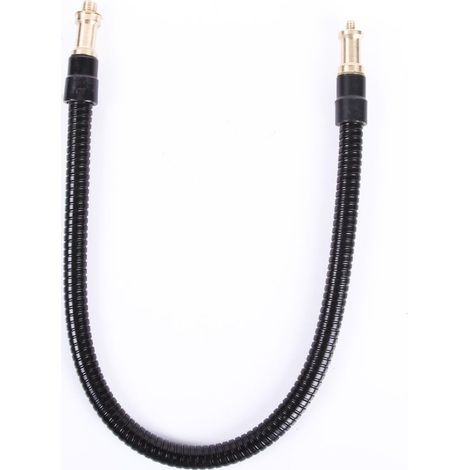 Tubo metálico flexible y resistente de 50 cm con tornillo de cobre de 6,35 mm para iluminación de estudios fotográficos.