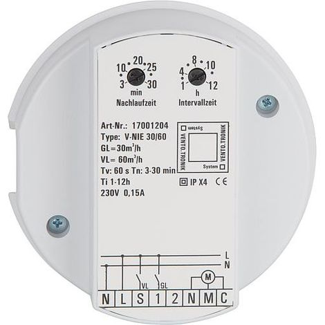 Module de commande Evenes V-NIE30/60 2 niveaux, avec poursuite de fonctionnement intermittent (1/3)