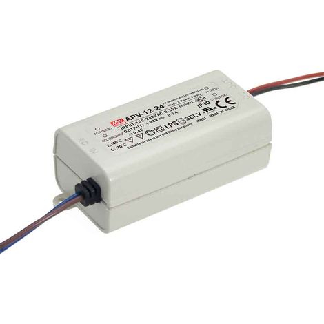 MW MEAN WELL APV-12-12 Alimentatore 12W 12V 1A IP30 Input 220V e 110V