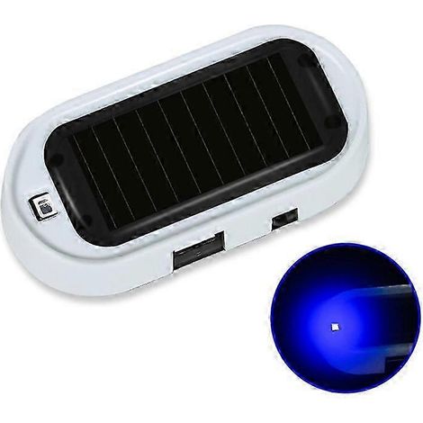 Luz para coche con simulación solar, alarma inalámbrica, advertencia antirrobo, LED intermitente. (1/4)