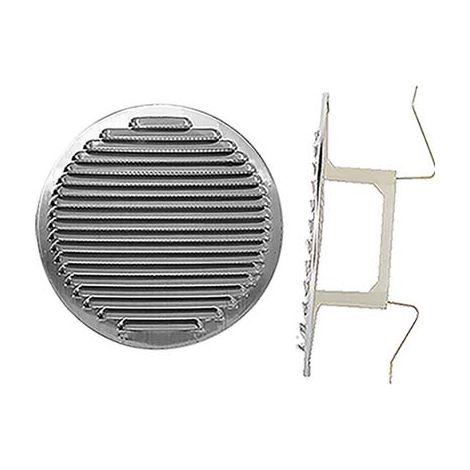 BOCCHETTA AERAZIONE ALLUMINIO TONDA + MOLLE - MM 80/125- 5 pezzi