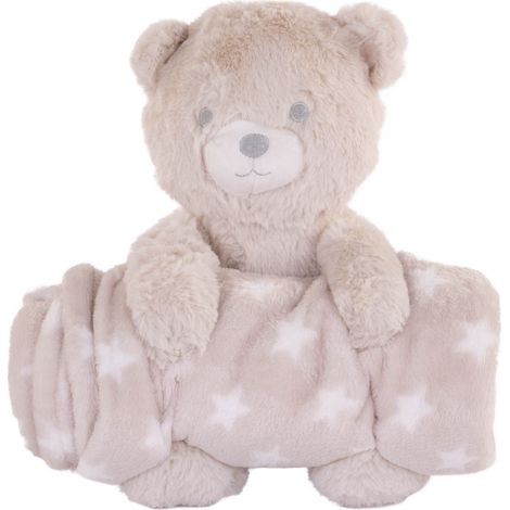 Couverture polaire avec peluche, 75 x 100 cm (1/4)