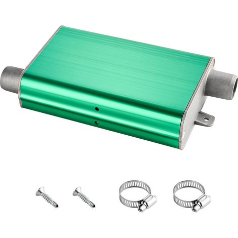 Silencieux de chauffage diesel 24mm, silencieux amélioré pour chauffage stationnaire, aluminium avec colliers et vis, compatible 2KW 5KW 8KW. (1/5)
