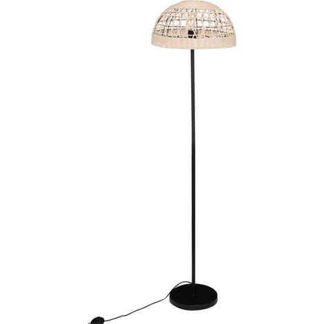Stehlampe RORY mit geflochtenem Schirm, Ø 40 × 150,5 cm