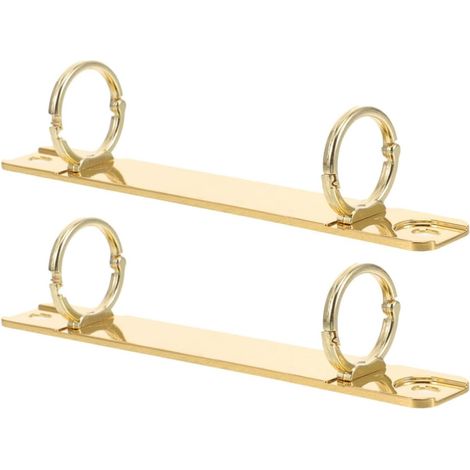 Pinces à reliure en métal doré, lot de 2, design rond élégant et (1/5)