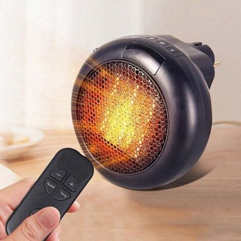 Fan Heater, Ceramic Fan Heater with Remote Control, Fan Heater with Overheat Protection, Quiet Fan Heater for Bedroom and Office XXW (1/4)