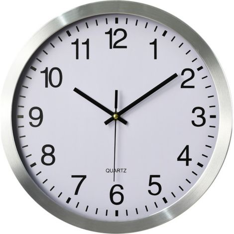 1 Horloge murale, 35,5 cm, analogique silencieuse, mouvement fluide, pour salon bureau cuisine (1/5)