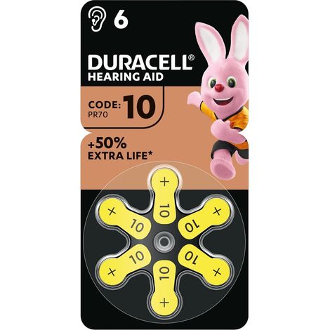 Duracell 10 Batterie Acustiche - (Confezione da 6) (1/5)