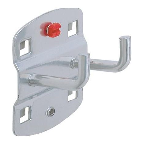 Werkzeughalter Tiefe 35mm doppelt mit senkrechtem Hakenende 5St./Btl. RASTERPLAN (1/3)