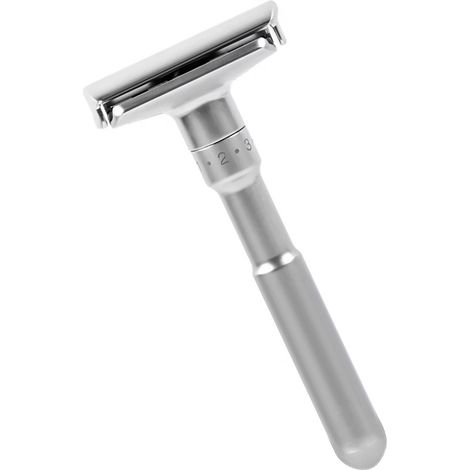 Ensemble de couteaux de rasage pour hommes avec 5 lames de rechange à double tranchant et couteau de rasage de sécurité ouvert (1/5)