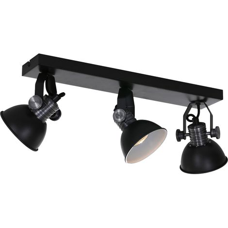 Plafoniera LED nero bianco lampada soggiorno illuminazione faretti mobili Steinhauer 2134ZW (1/5)