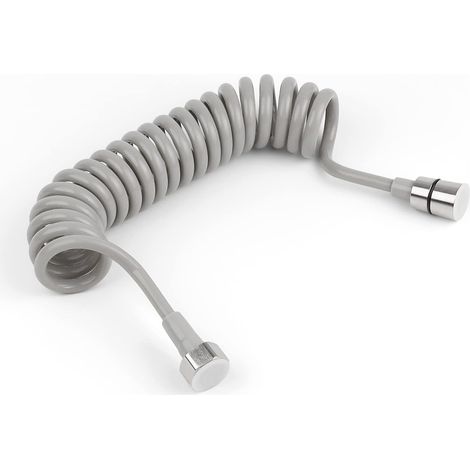 3M Telescopic Shower Hose, Bathroom Spring Hose, Coiled Hose with Stainless Steel Fitting, for Bath Shower Gun (1/5)