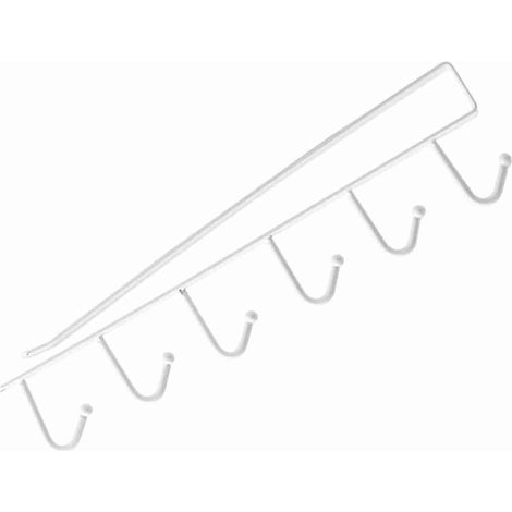 Multifunktionaler Schlüsselhalter/Wandorganizer, Weißton, 1-teilig, wasserfest, einfache Montage, 26 cm x 6,5 cm (1/5)