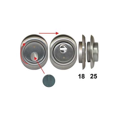 DEFENDER MAGNETICO MAG MONOLITO ANTIACIDO MRM29 CROMO SATINATO  mm.68x88x25h. MRM29    DISEC