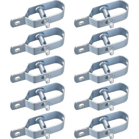 10 Pièces Tendeur Grillage, Tendeur de Clôture, Tendeurs à Fil Barbelé, Kit de Connecteurs Tendeur de Corde pour Fil de Tension (1/5)