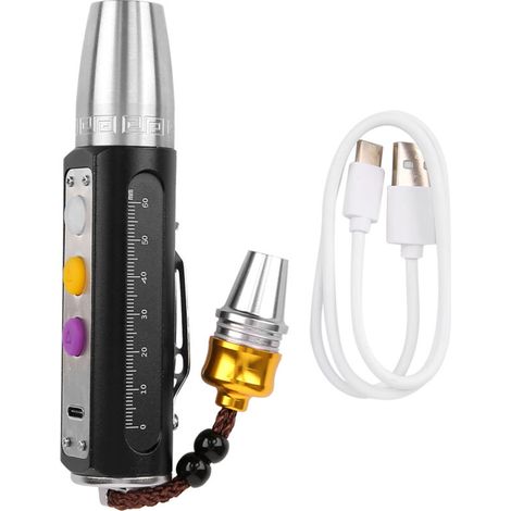 Linterna LED recargable por USB de 3 LED para identificar joyas y piedras preciosas – Jade Expert