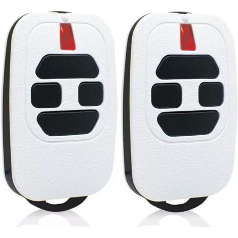 Lot de 2 Telecommande Portail 433,92MHz Compatible avec GTI2/4, GT2/4, Mio TR2/4, Mio TR2N/4N Télécommande pour Porte de Garage(White) (1/4)
