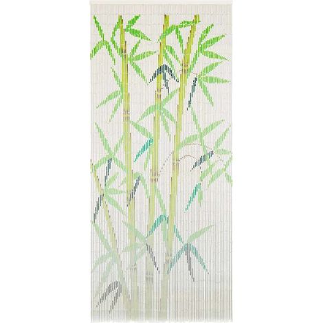 Rideau de porte anti-insectes en bambou, 90 x 200 cm (1/5)