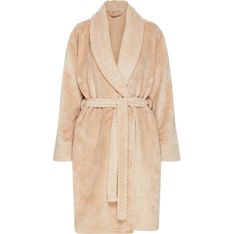 Bata de baño Jolanda para mujer - beige S (1/5)