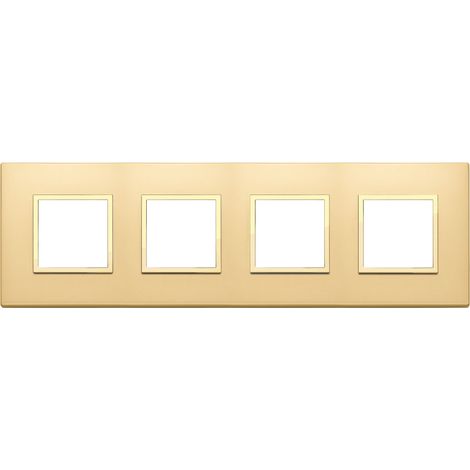 VIMAR - 21669.G10 Placa 8M(2+2+2+2)i71 oro satinado total