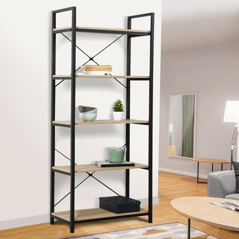 DETROIT estantería de diseño industrial de 5 niveles 170 cm
