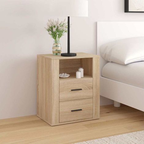 vidaXL Table de chevet Chêne sonoma 50x36x60 cm Bois d'ingénierie (1/5)