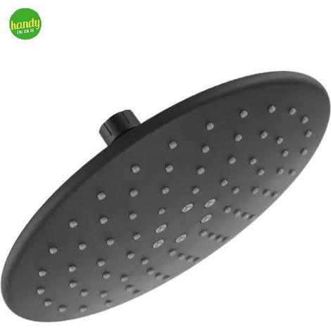 Soffione Tondo Ambra Bathroom Planet In Abs Nero 1/2 - ø 23,5 Cm (1/2)