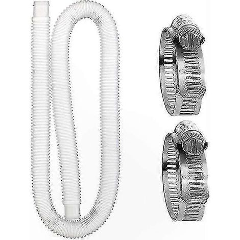 Tuyau d'aspiration piscine 1,5m x 32mm, flexible de nettoyage pour piscines enterrées, accessoire de remplacement pour équipement de jardin, outil d'entretien de bassin (1/5)