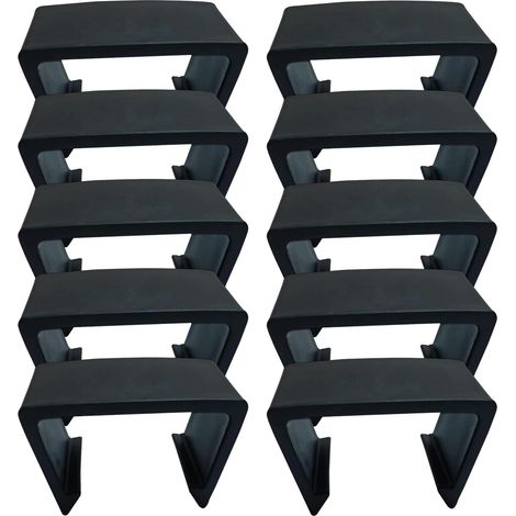 Pinces de canapé, connecteurs de canapé, supports d'extérieur, clips coupe-vent, fixations modulaires, loquets réglables pour osier, rotin, tissu, terrasse, balcon, jardin, salon (1/5)