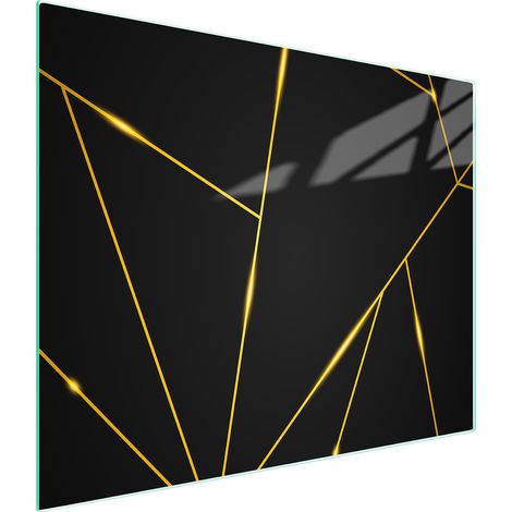 TAGLIERE IN VETRO 52x30 NERO (1/5)
