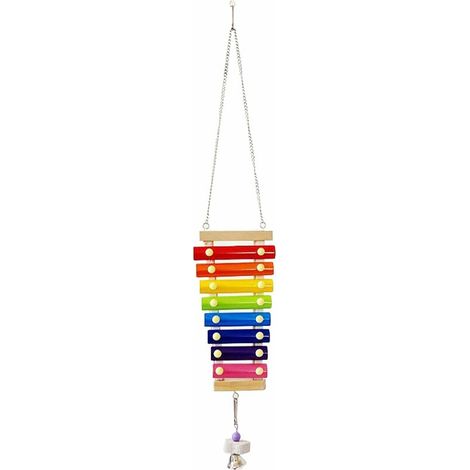 GABRIELLE Xylophone Oiseau, Xylophone Perroquet, Poulet Xylophone, Produits pour Animaux Jouet Musical Poulet Oiseau Picorer Jouet Jouets Perroquet Poulet Pecking Jouet Poulet Coop Pecking Jouet