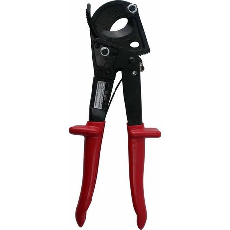 Pince Coupe-Cables - Mécanisme À Cliquet - Coupe Jusqu'à 300 Mm Cuivre / 600 Mm Aluminium - Acier Haut Carbone - 26 Cm - 1 Pièce (1/5)