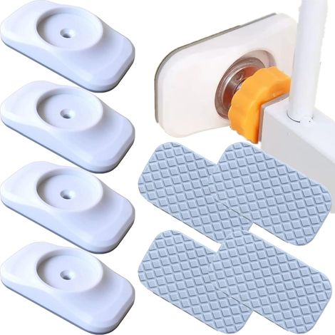 Protezione da parete per cancelletto di sicurezza, 4 pezzi salvaparete, protezioni da parete per scale, cancelletti per bambini, non c'è bisogno di forare, la pressione protegge il muro (1/5)