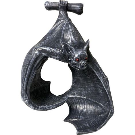 Halloween Resin Hanging Bat Chandelier Wall Sconce Decor Sculpture Craft Wall Candle Holder for Patio Garden (1/5)