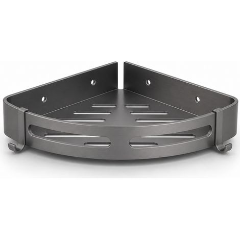 Mensola angolare da parete in alluminio per doccia 30 cm (1/5)