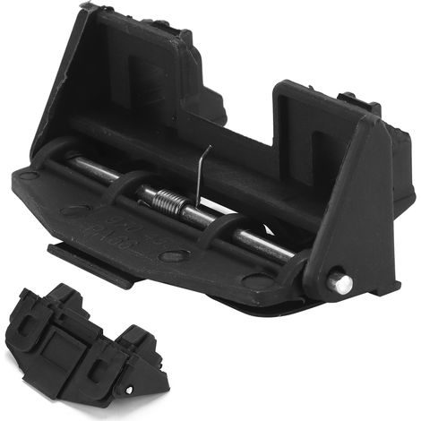 Charnière de trappe à carburant 51171970450, en ABS noir et métal, de remplacement pour BMW 525i, 528i, 530i et 540i. (1/5)