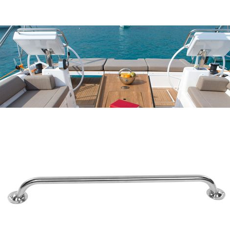 Yachtzubehör: 600 mm langer Handlauf aus Edelstahl 304 mit Wellenschutzgriff, zusätzlicher Handlauf, geeignet für große Boote, Yachten und Wohnmobile. (1/5)