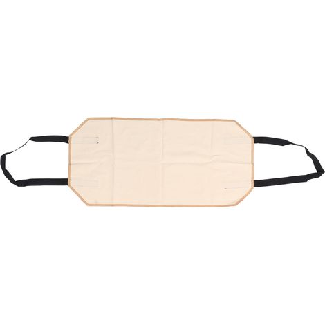 Borsa per legna da ardere – tela – beige – porta legna – per camino interno – resistente all'usura – grande capacità