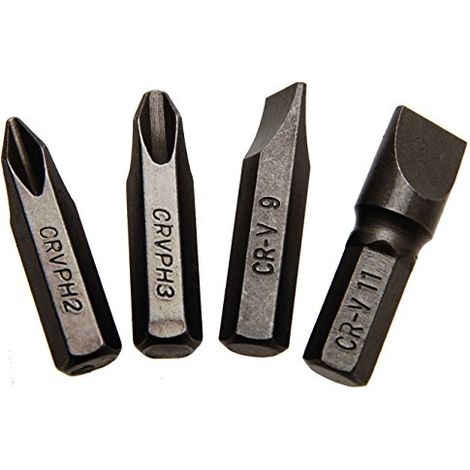 Puntas destornillador BGS Technic 711 4 piezas acero cromo vanadio