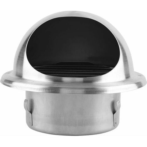 Grille De Ventilation, Bouche D'Extraction Inox Ronde Conduit Aérateur D'Air Grille De Ventilation Avec Un Filet Anti-Insectes (1/5)