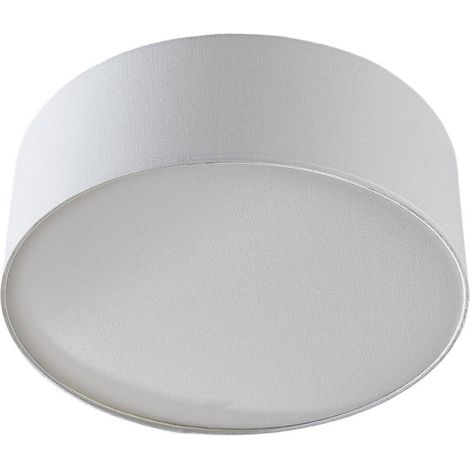 Lindby Lámpara de techo 'Mariat' en Blanco Textura, Tela, Tejido, Seda