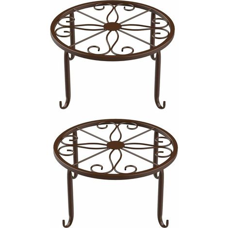 Stück Metall-Blumentopfständer, Blumenständer, Pflanzenständer, Metall-Pflanzenstativ, geeignet für Büros und Balkone, kann zum Platzieren von Blumentöpfen verwendet werden (Bronze) (1/5)