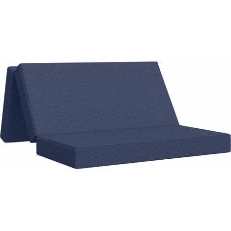 Sofá Cama Plegable 140 x 67 x 45 cm Azul vidaXL