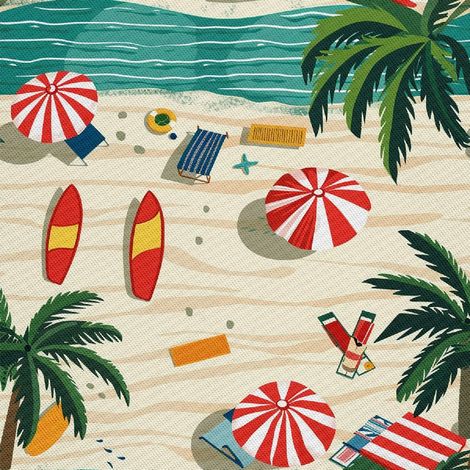 Tela Oxford decorativa para exteriores - Motivo Verano DX9073 (1/5)