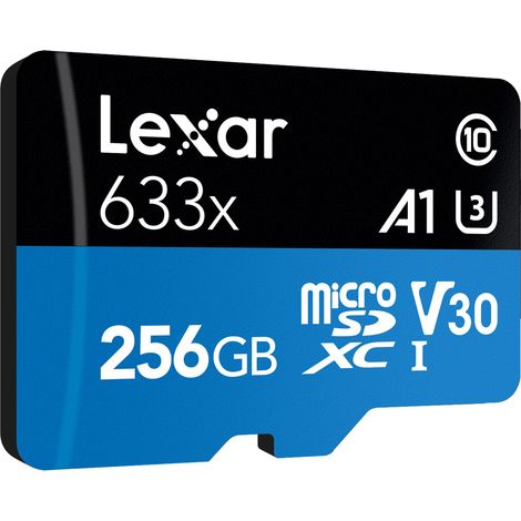 Lexar 633x 256 Go MicroSDXC UHS-I Classe 10 (1/4)
