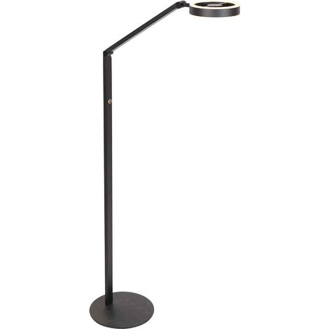 Steinhauer - lámpara de pie - Ringlux - negro - metal - Ø 25cm -