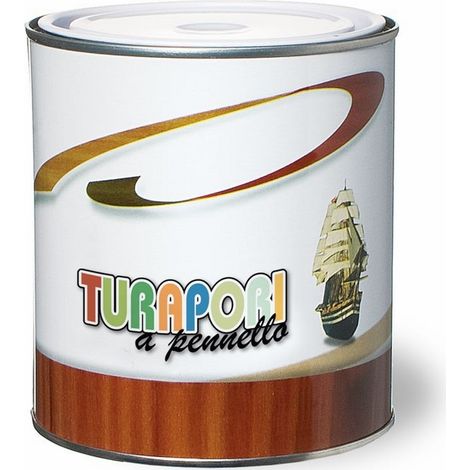 Vernice Turapori Sintetica a Pennello per Legno Laiv colore Trasparente 0,750 ml