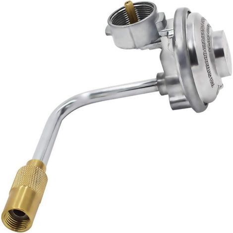 Heavy-duty stainless steel replacement regulator for portable gas barbecues, secure connection (1/4)